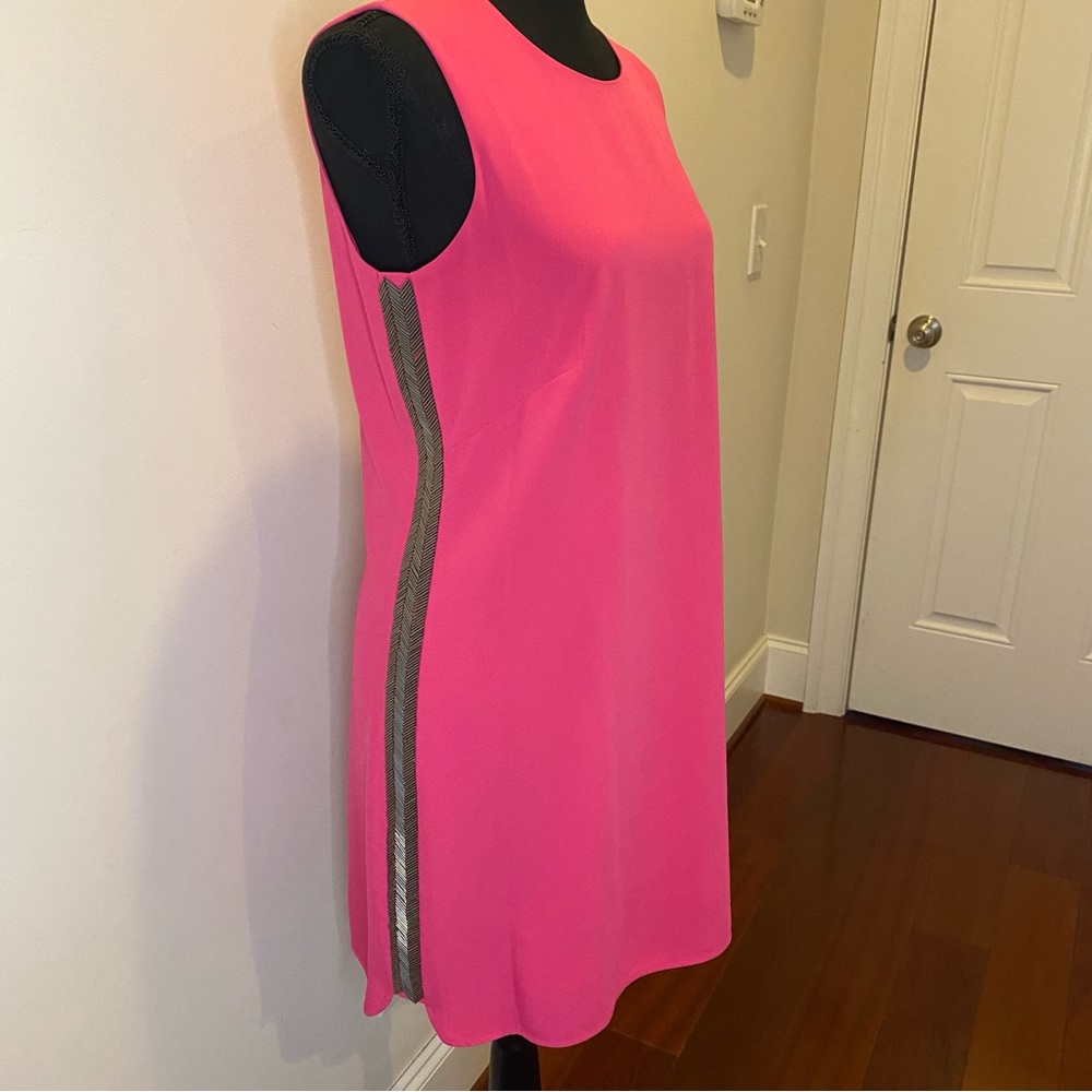NWT BCBGMAXAZRIA Onyx Begonia Hot Pink Sleeveless Dress